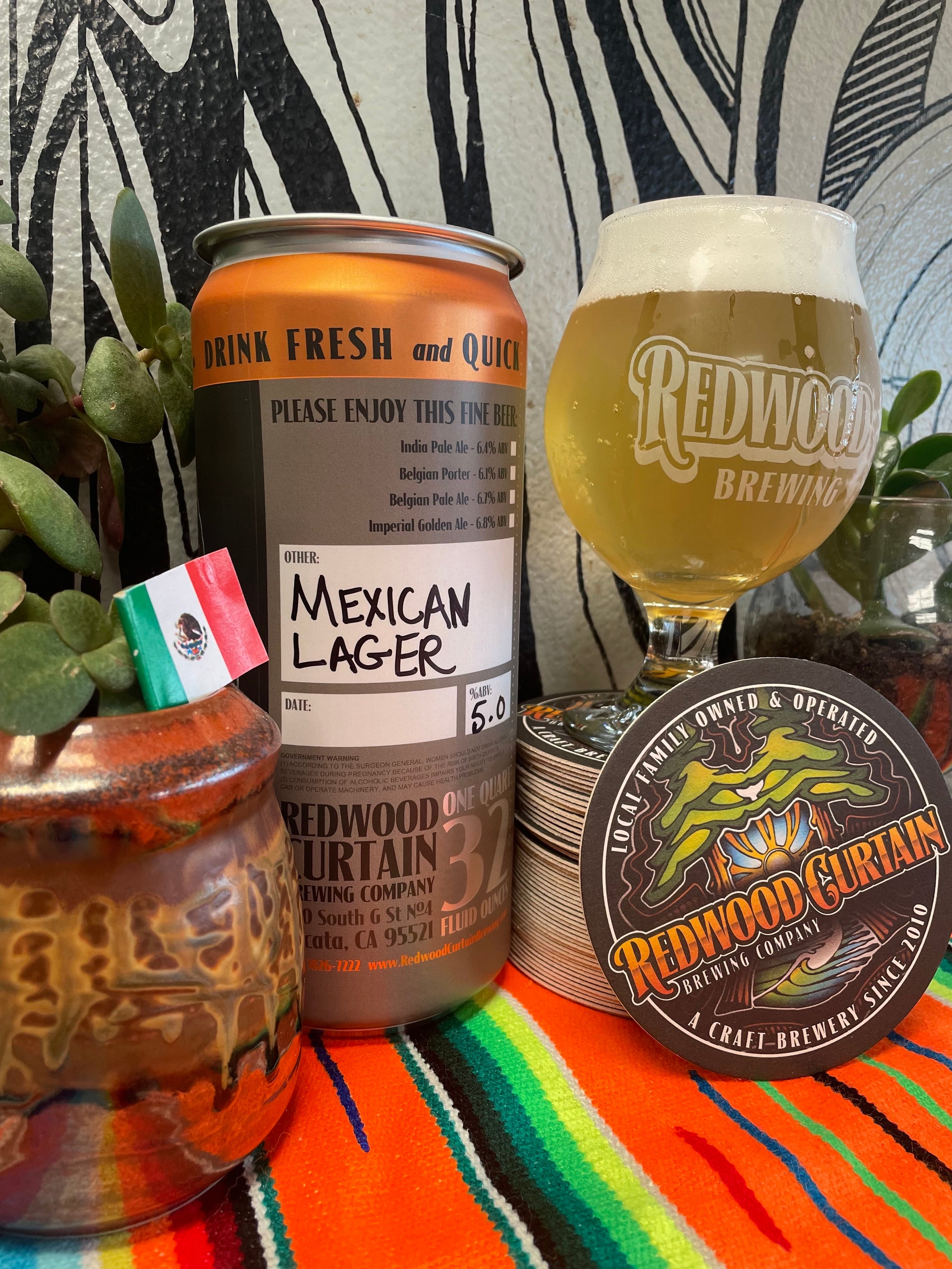 MEXICAN LAGER CROWLER | Redwood Curtain Brewing Company